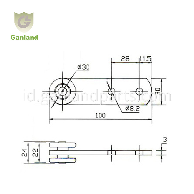 Curtain Trailer Accessories Side Curtain Trolley Roller